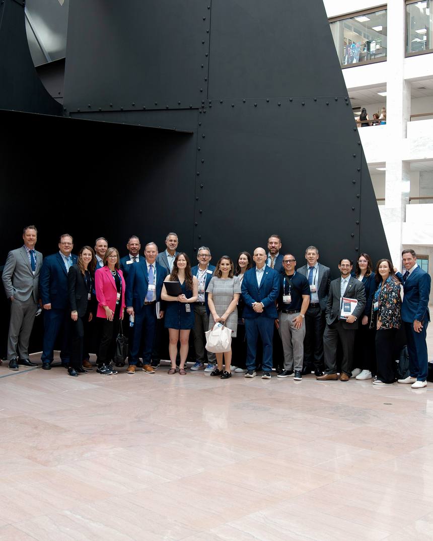 The FirstHome IQ delegation gathered in the Hart Senate Office Building